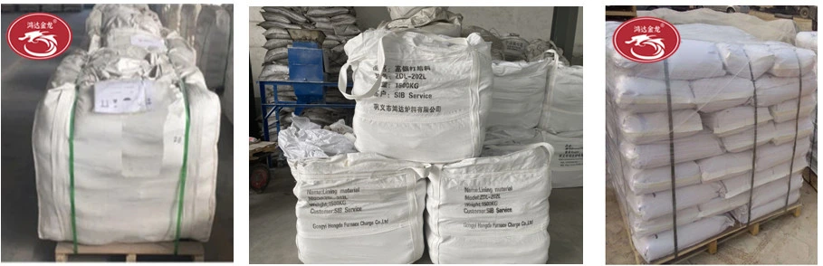 Refractory Mortar Cement High Temperature Mortar Cement Front Charge Loading Furnace for Aluminum Smelting