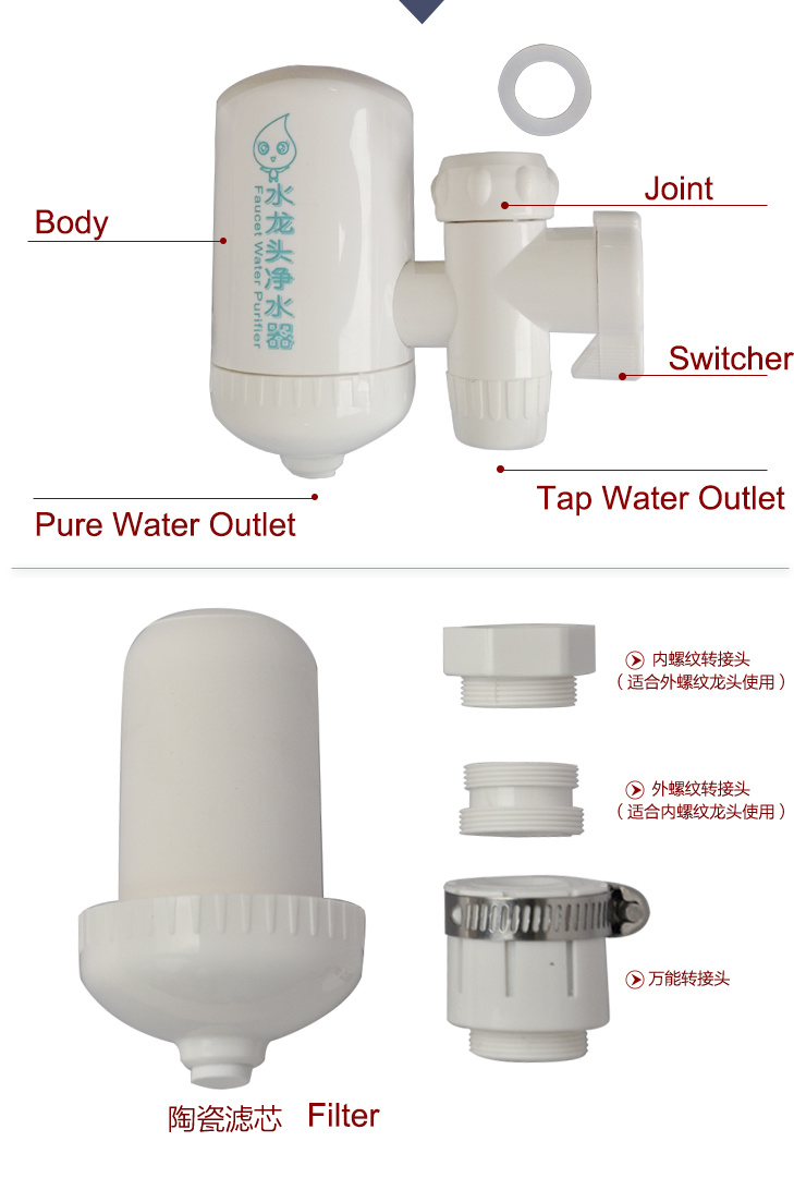 Kitchen Ceramic Filter Faucet for Reverse Osmosis Water Purifier