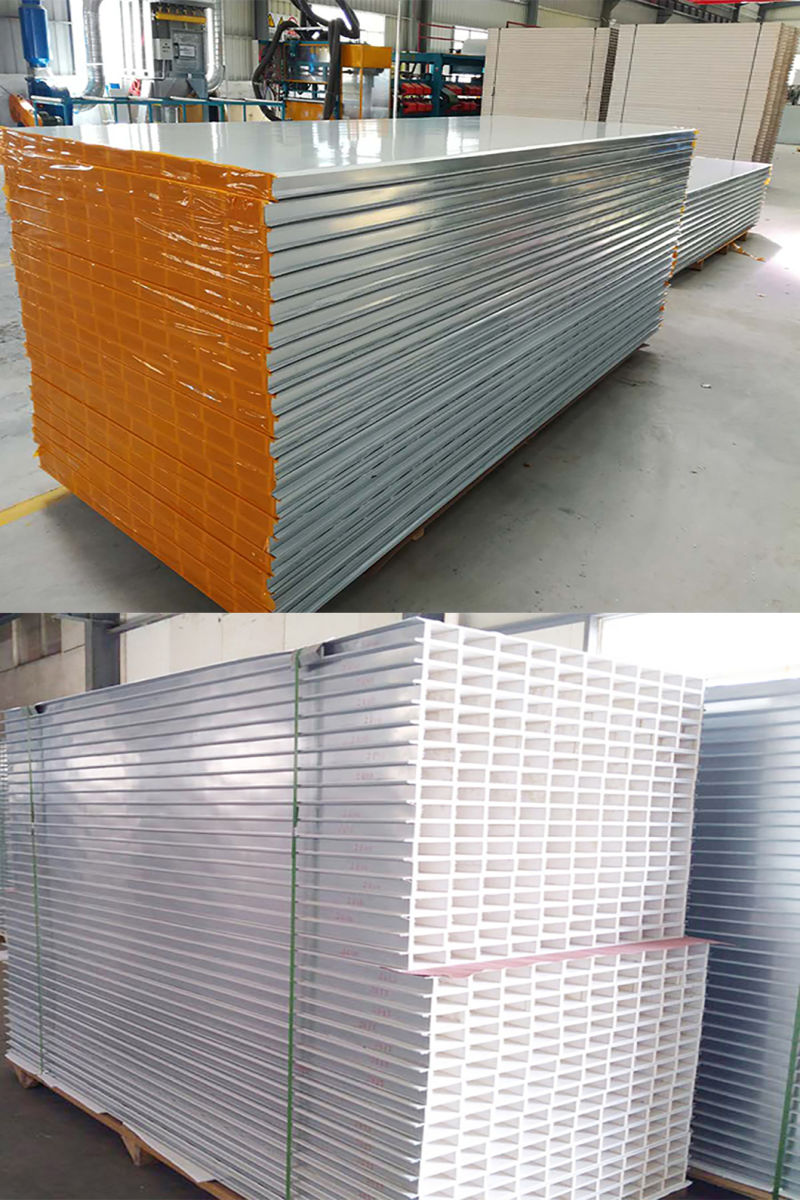 100mm Fireproof Environmental Waterproof Material Glass Magnesium Sandwich Plates From China.
