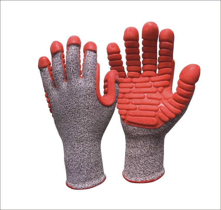 TPE Impact Resistant Cut-Resistant Anti-Vibration Heat Resistant Gloves