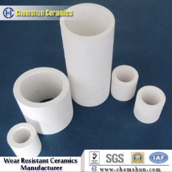 Alumina Ceramic Tube Pipe as Abrasion Resistant Materials (Dia 9mm-500mm)