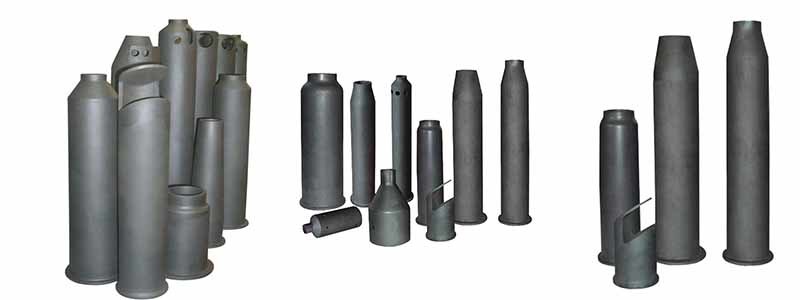 Refractory Silicon Carbide Ceramic Burner Tube / Sisic Burner Nozzle