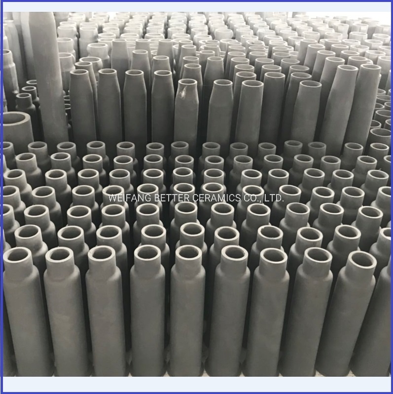 No residue  Silicon Carbide Burner Tube/SISIC burner nozzle/RBSIC tube