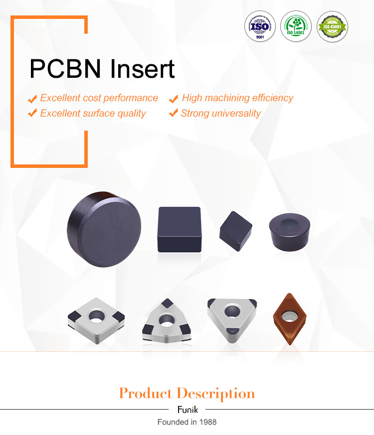 Brazed PCBN Inserts CBN Turning Tool Inserts for Transmission Shaft