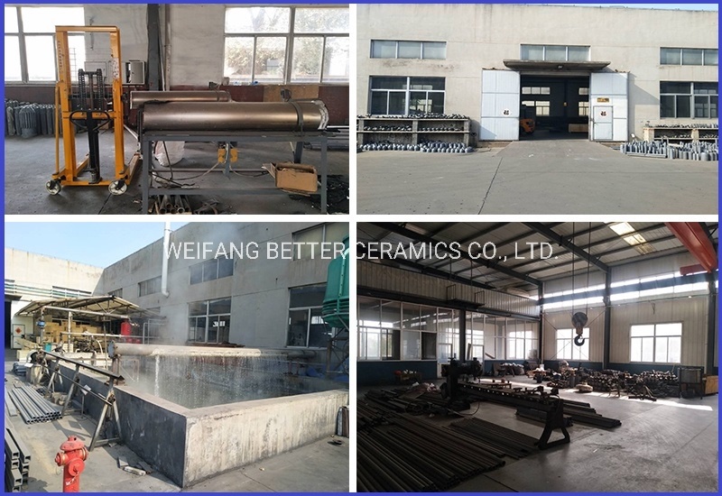 Silicon Carbide Flaming Nozzle / SISIC Burner Tube Approved ISO9001