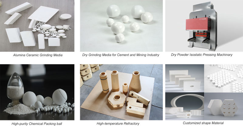 Wear Resistant Ceramic Alumina Lining Bricks 95% Al2O3