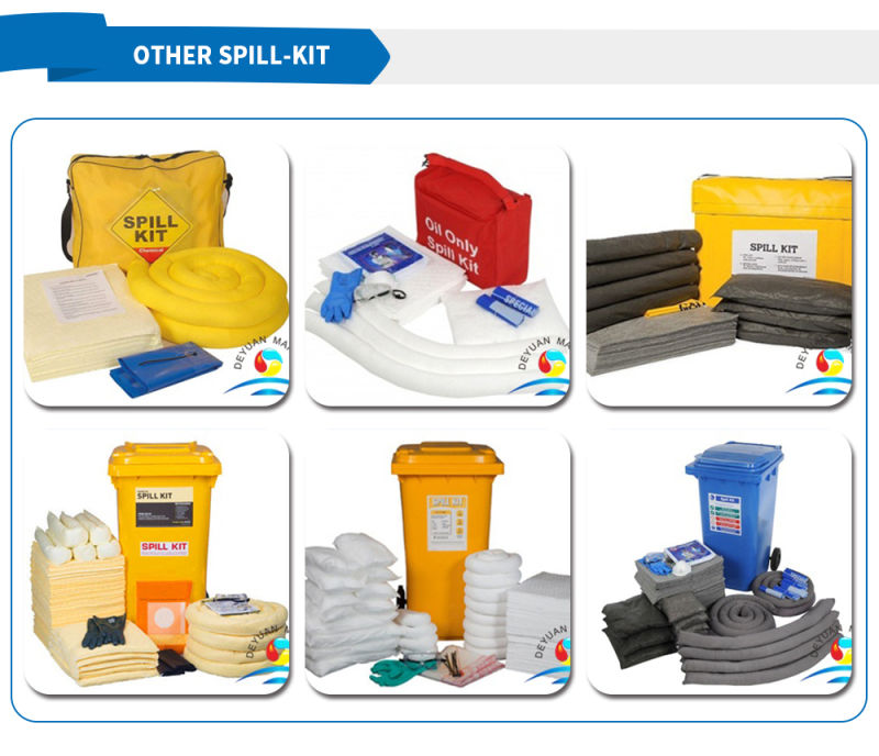 Yellow Chemical Spill Kits for Chemical Liquid