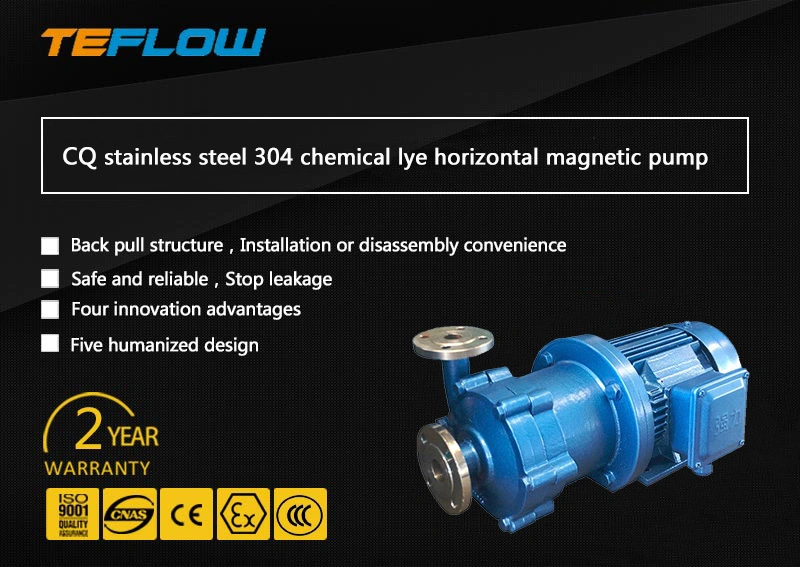 Cq Stainless Steel Alkalitincorrosion Resistant Chemical Magnetic Pump