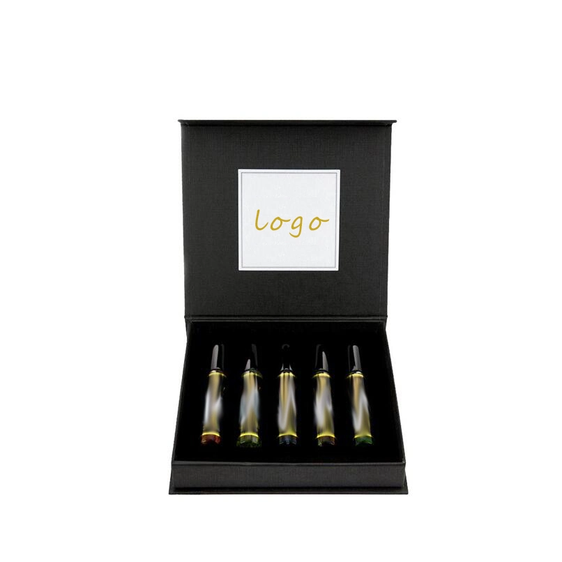 Custom Design Luxury Rigid Packaging 6PCS Atomiser Bottle Perfume Set Box with Foam Insert
