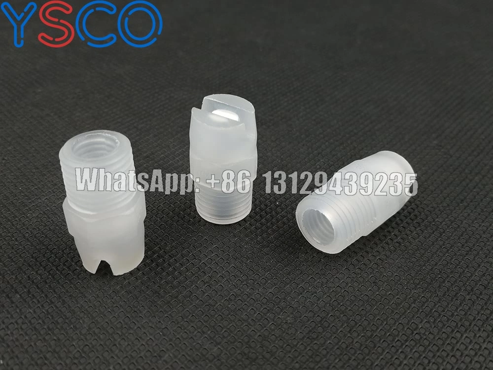Ys Plastic Flat Fan Water Spray Nozzle with Ceramic Inlay for Corrosion Resistance