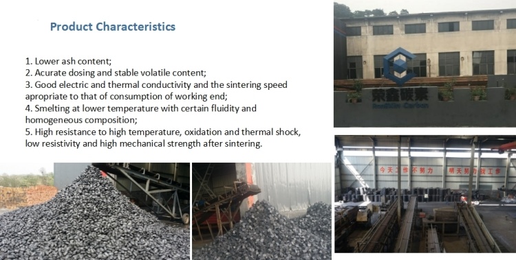 Ferrosilicon Ferronickel Ferromanganese Smelting Used Electrode Paste Electrode Mass by China Rongxing
