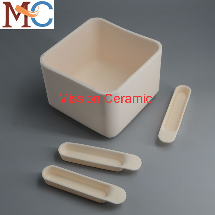 Cylindrical Shape Al2O3 Alumina Ceramic Crucible