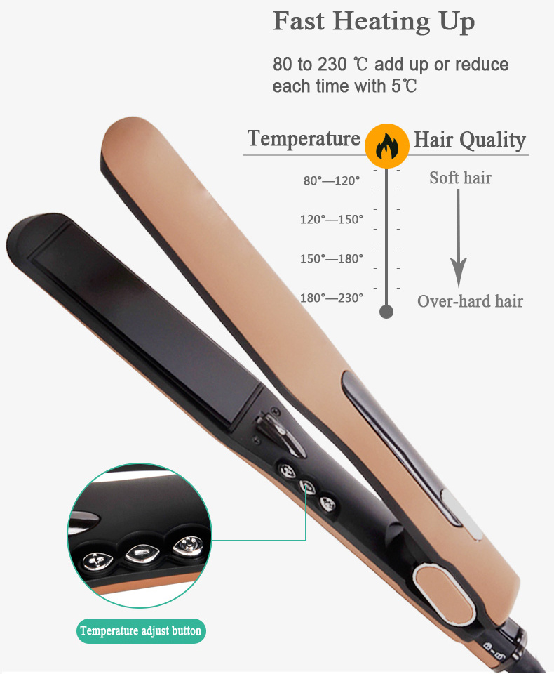 Products 2021 Beauty LCD Ionic Ceramic Flat Iron