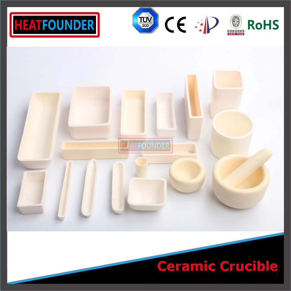 Rectangular al2o3 Ceramic Crucible High Alumina Crucible