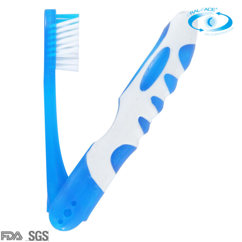 Wholesale Price Foldable Household/Travel Nylon Oral Care Toothbrush