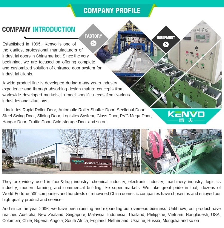 Commercial PVC High Performance Rolling Doors for Material Handling