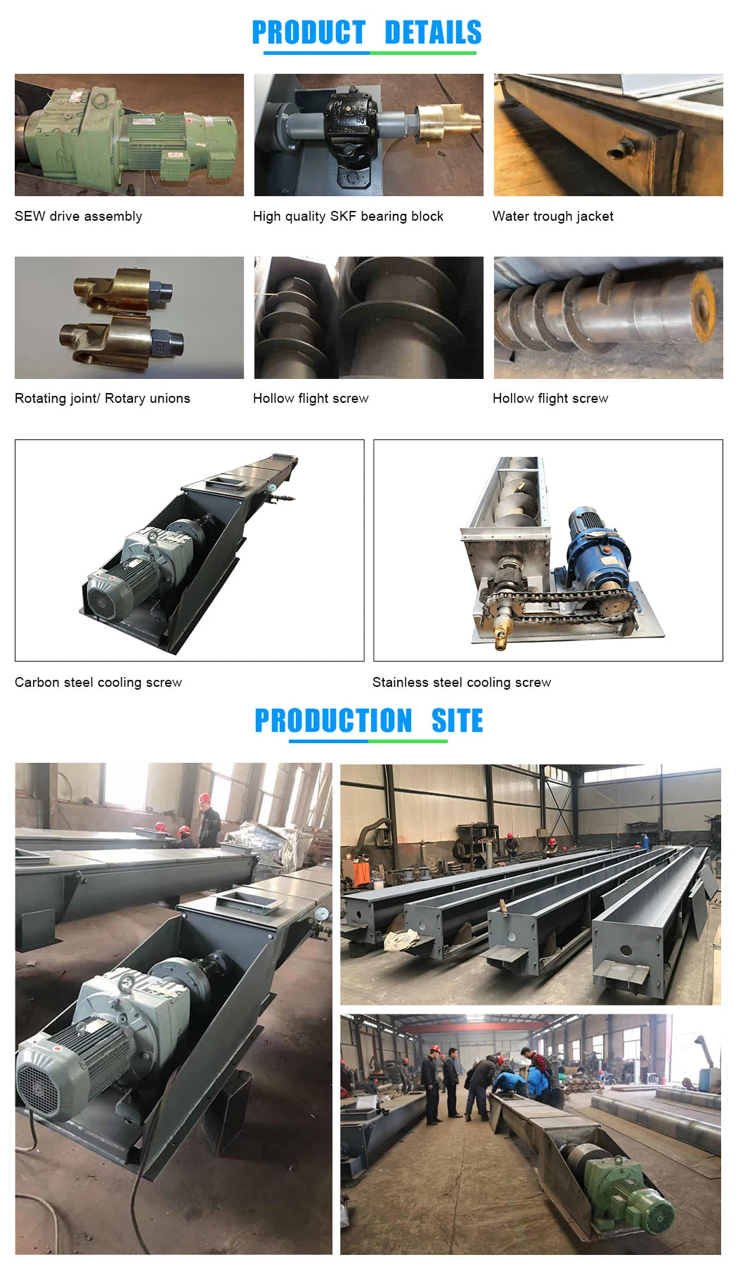 High Performance Heated Screw Conveyor for Conveying High Temperature Materials