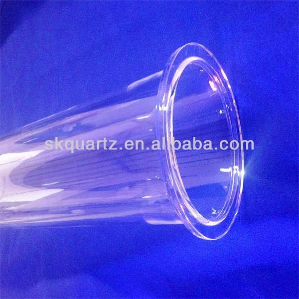 Od310 Quartz Flange Tube with One End Round Closed