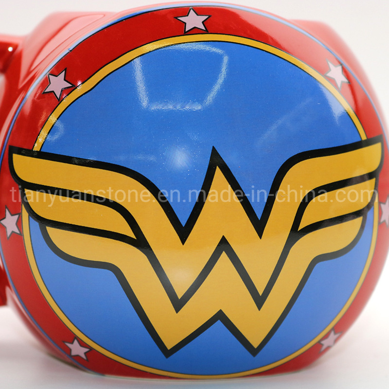 Wonder Woman Shield Ceramic Coffee Mug, Custom Ceramic Coffee Mug