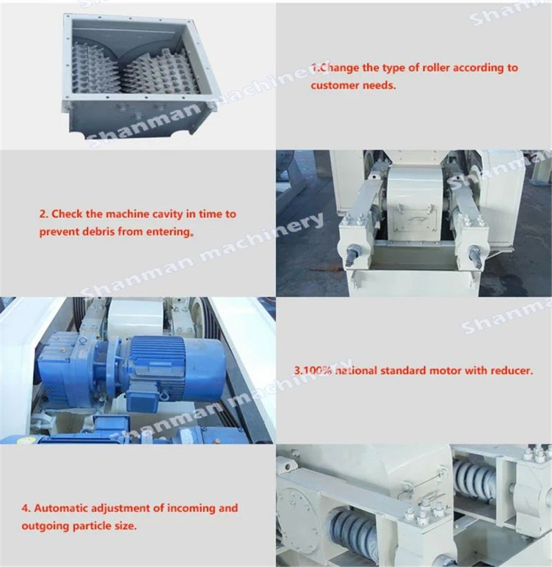 Environmental Double Roll Roller Teeth Tooth Crusher Price Manufacturers