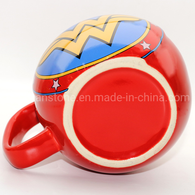 Wonder Woman Shield Ceramic Coffee Mug, Custom Ceramic Coffee Mug