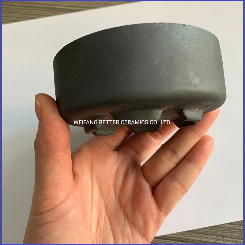 Good thermal shock Sisic Rbsic silicon carbide crucibles for semiconductor industry