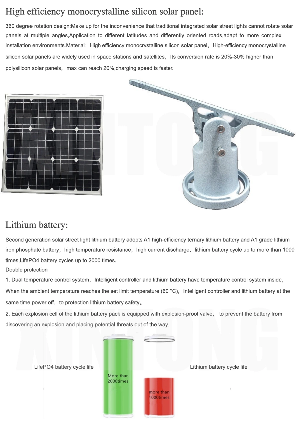 Energy Saving Outdoor LED Solar Garden Street Light Second Generation Integrated Light