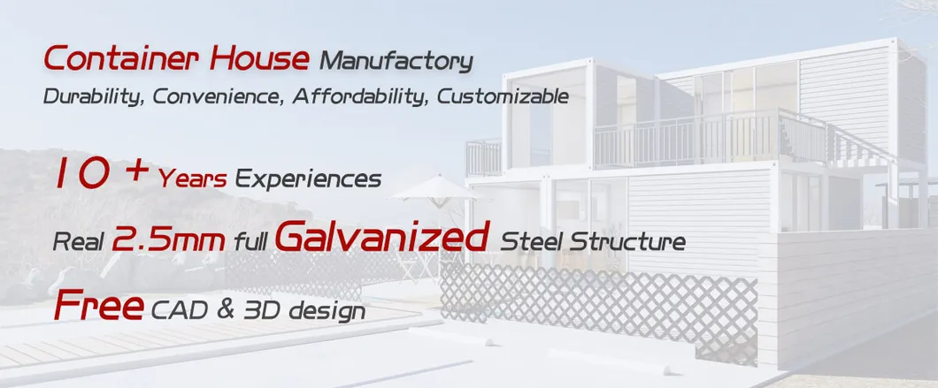 Steel Structural Factory Used Steel Structure House Dormitory, Two Story House Building for Living&Storing