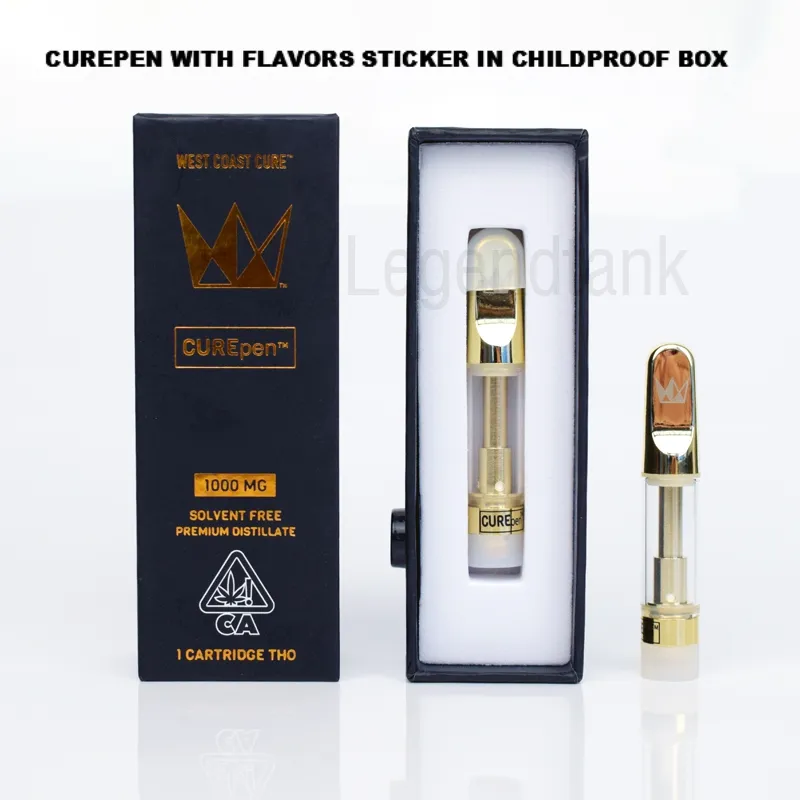 Curepen Gold Carts West Coast Cure Pen Cure Vape Carts Premium Atomizers