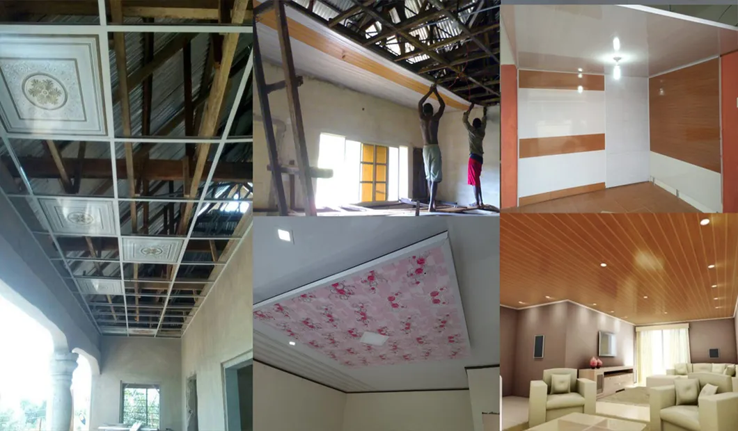 Wholesale Waterproof Building Material High Quality PVC Laminated Gypsum Ceiling Tile, Panel