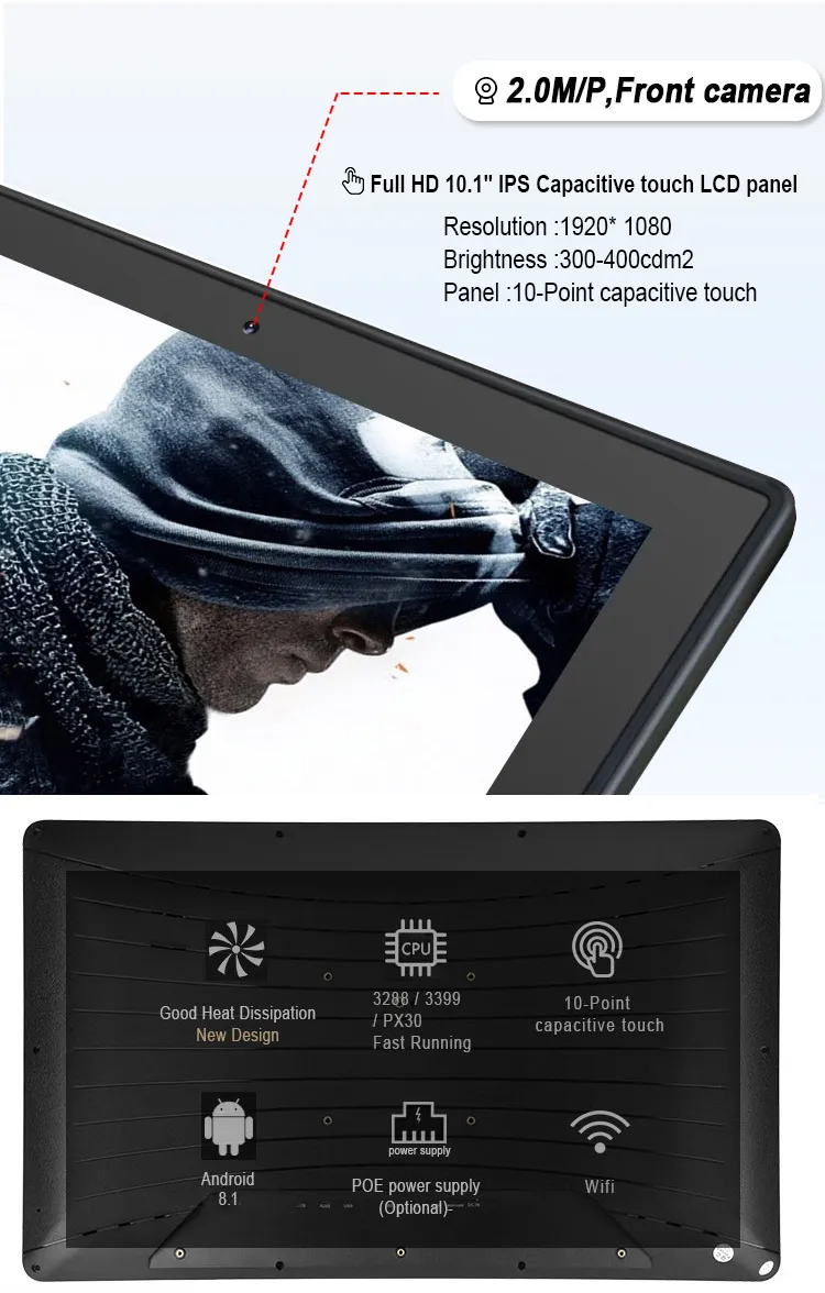 10 Inch Small Android Home Automation Touch Panel