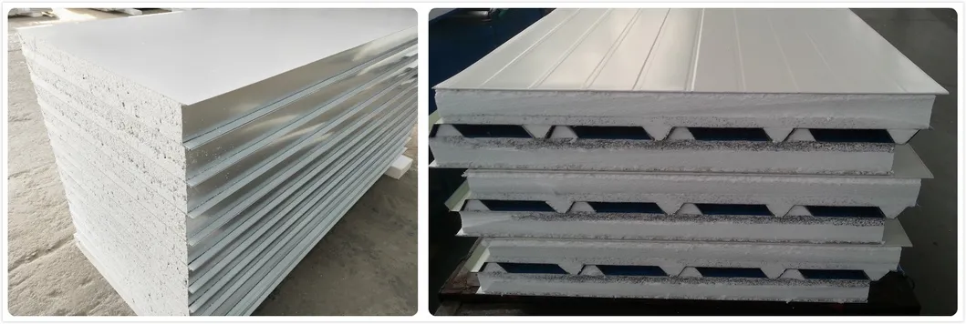 SGS Building Material Glass Wool Sandwich Panel for Prefabricated House Building