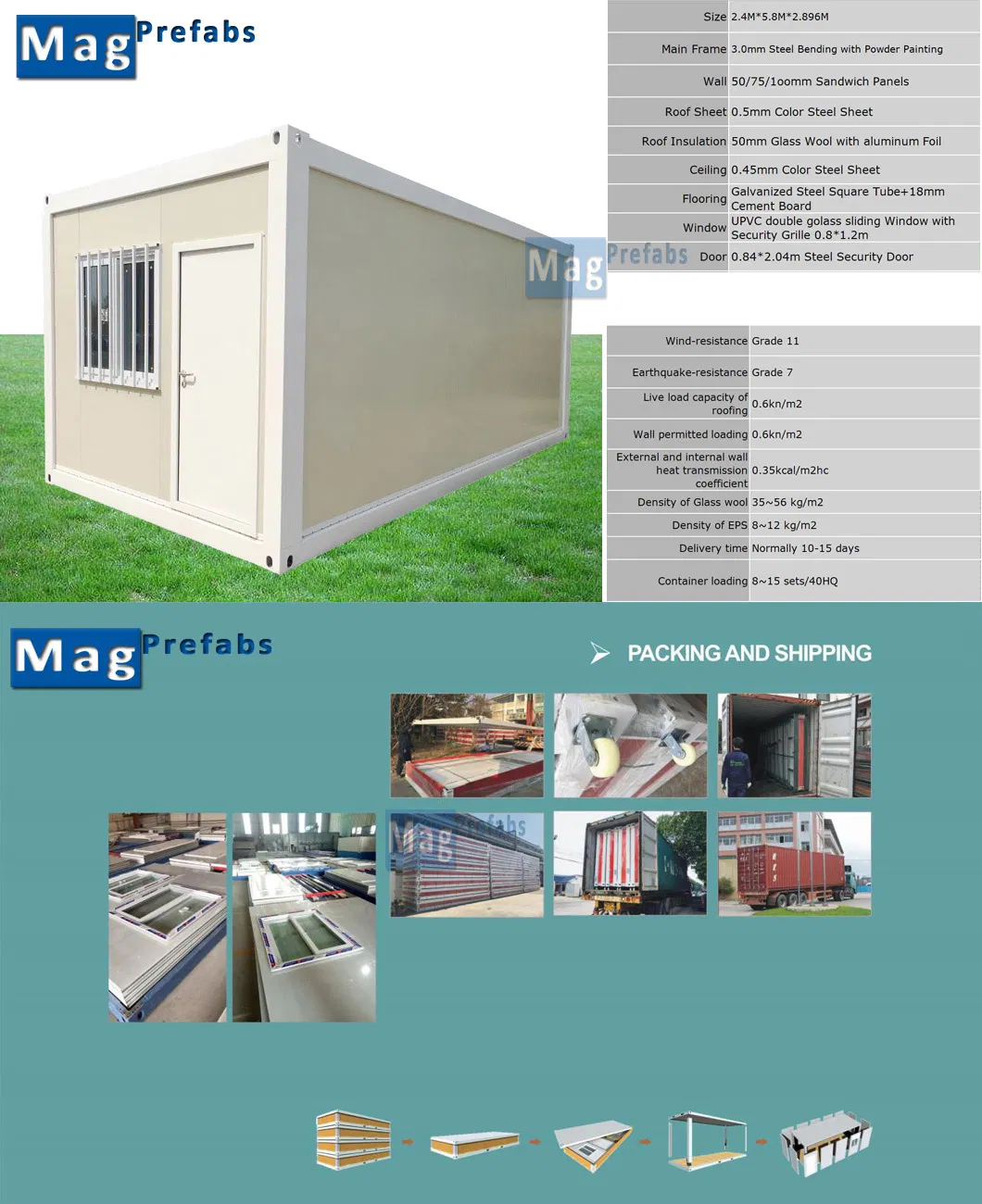 House Knock Prefab House Designable Ce Container Building House