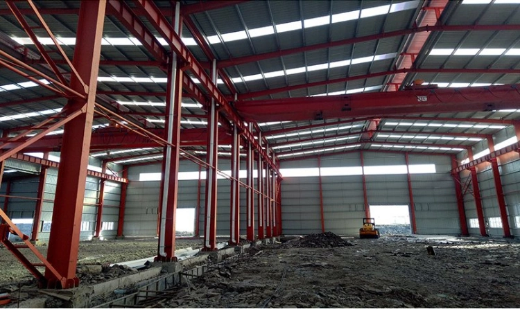 Low Cost Metal Sheet Panel Building Material Steel Workshop Construction