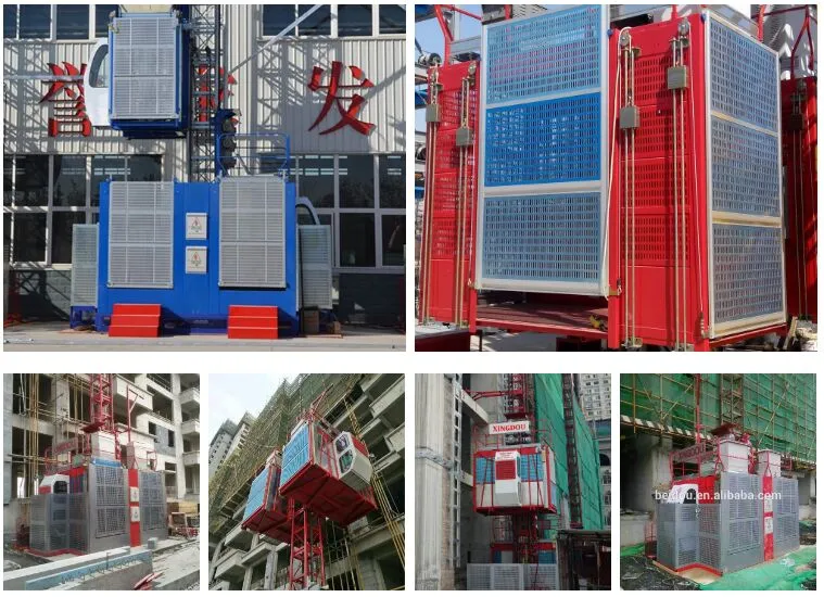 Building Construction Hoist/Construction Material Elevator/Construction Lift with Ce, BV