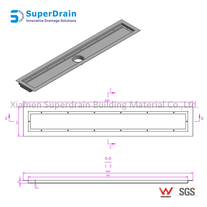 Metal Building Material Stainelss Steel 304/316 Galvanized Trench Grating, Vehicular Grating, Drain Grate Cover