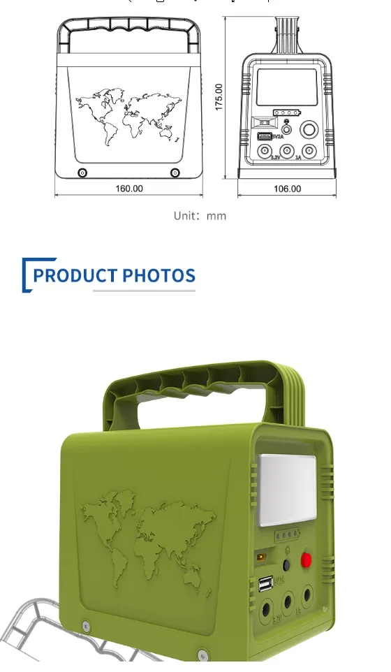 Solar System for Home with DC Output and Integrated Light Source