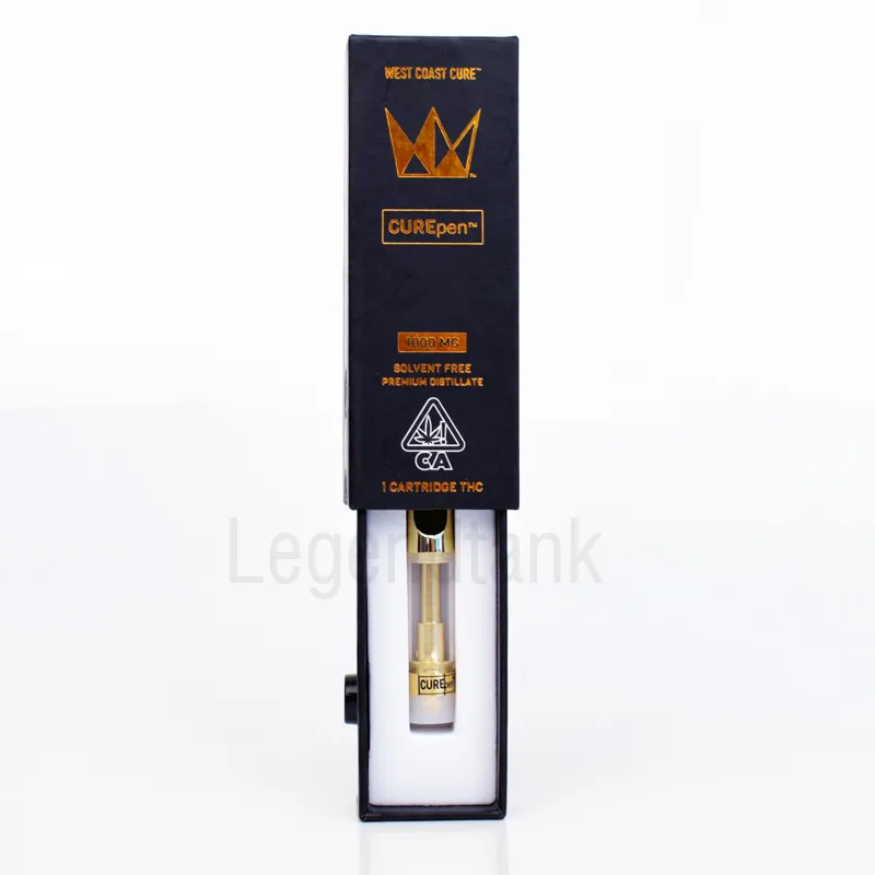 Gold Carts Curepen Cartridge 1.0ml West Coast Cure Vape Pen Cartridge