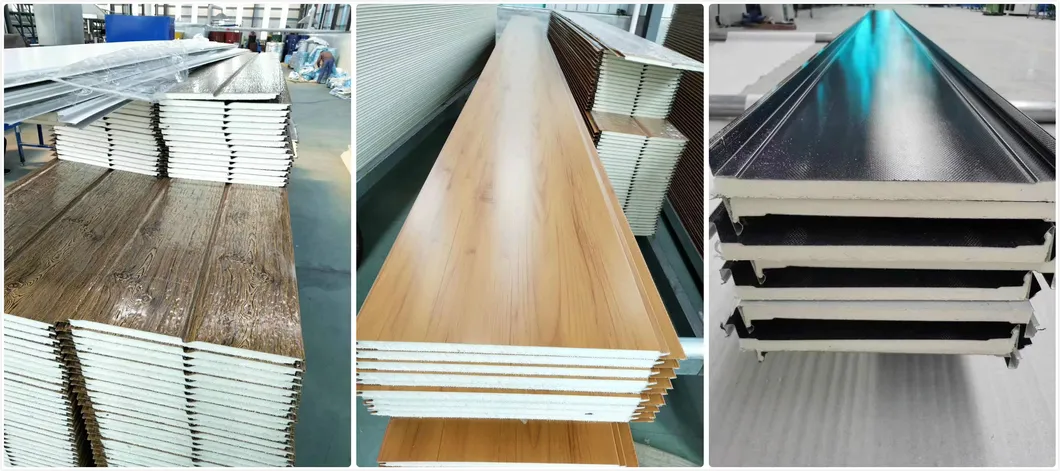 SGS Building Material Glass Wool Sandwich Panel for Prefabricated House Building