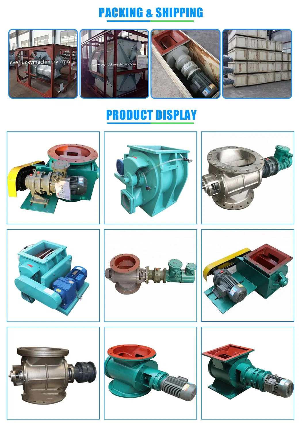 New Type Environmental Rotary Airlock Valve Feeder Under The Tripper and Dust Collector
