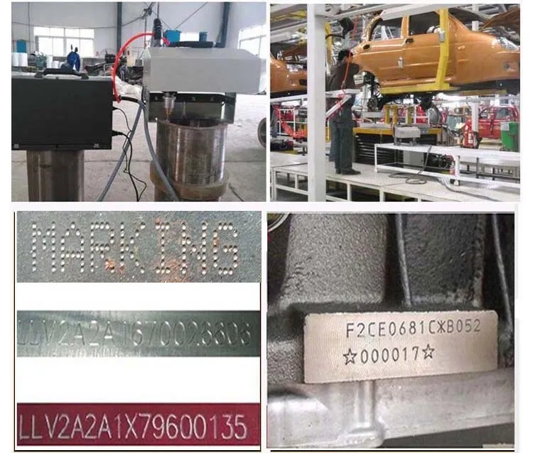 Small Pneumatic Electric Portable Truck Car Frame Beam Metal Coding Machine Marking Machine Coder