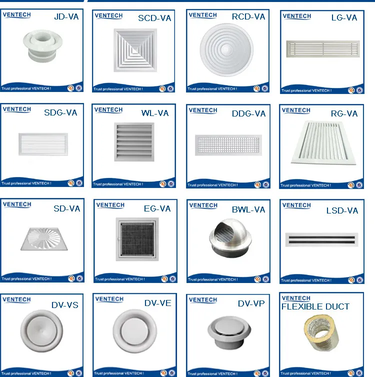 Factory Supply Wide Frame Square Air Diffuser