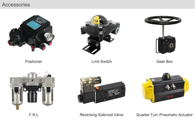 Flanged 3PC Ball Valve with Pneumatic Actuator, Explosion-Proof Solenoid Valve, Ex Limit Swith Box, Filter