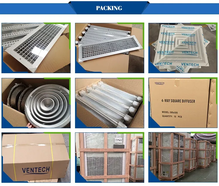 Factory Supply Wide Frame Square Air Diffuser