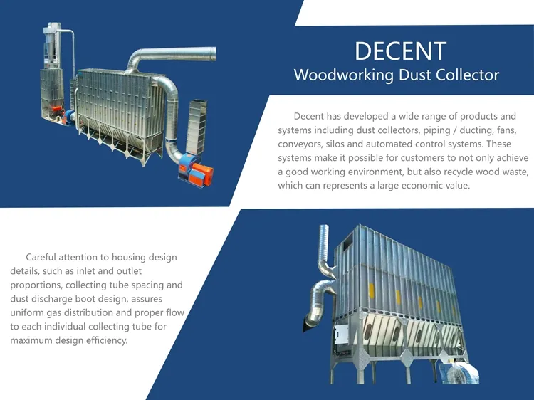 Woodworking Discharge Valve Paper PE Galvanized Steel Dust Extractor
