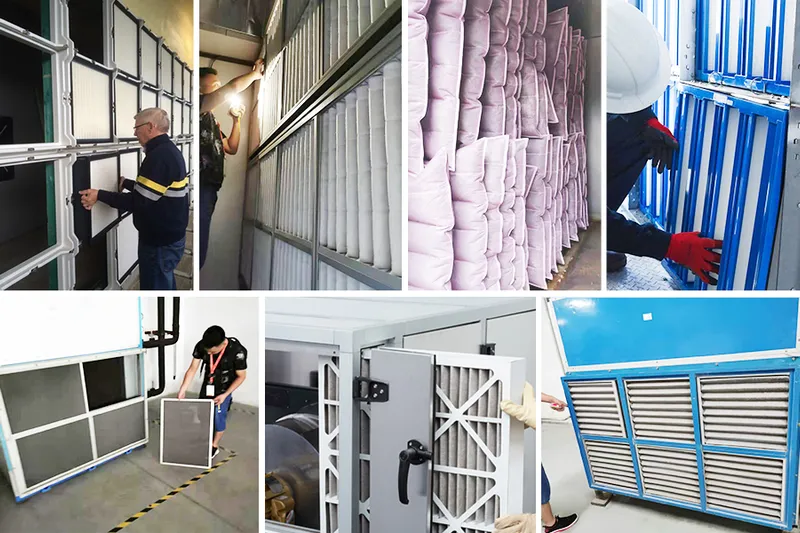 Primary Pleated Panel Air Filter with Cardboard Frame