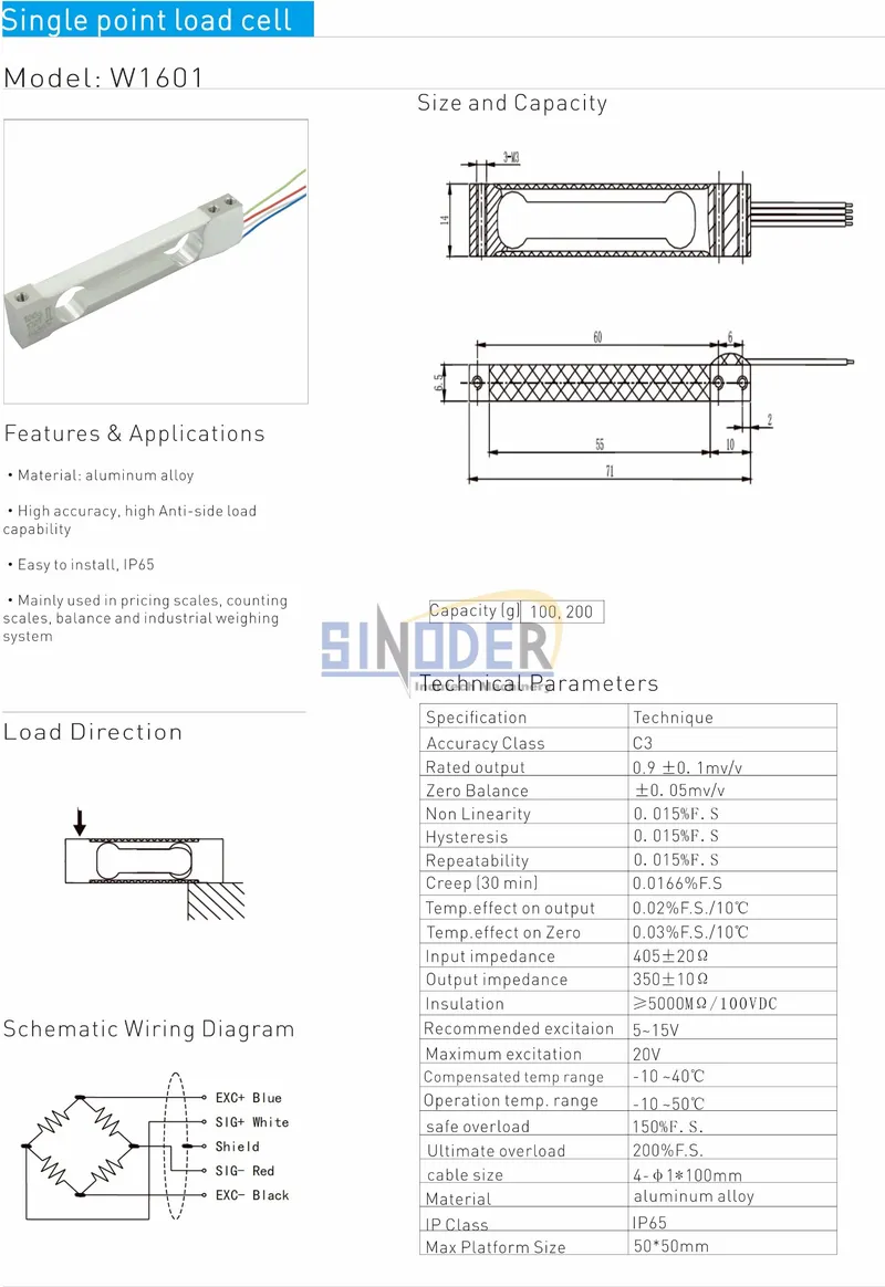 Cheap Load Cellcompression Load Cell Pricewaterproof Load Cell