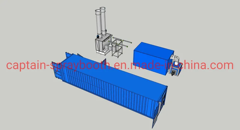 Customized Container Spray Booth / Removal Spray Booth / Paint Booth