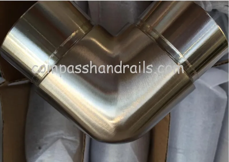 AISI304/316 Mirror/Satin Finish Stainless Steel 3 Way Elbow Pipe Fittings for Pipe/Tube Fitting