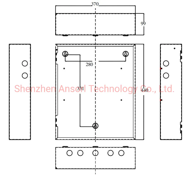 2 Wires Easy Operation Fireproof Firefighting Panel Alarm System